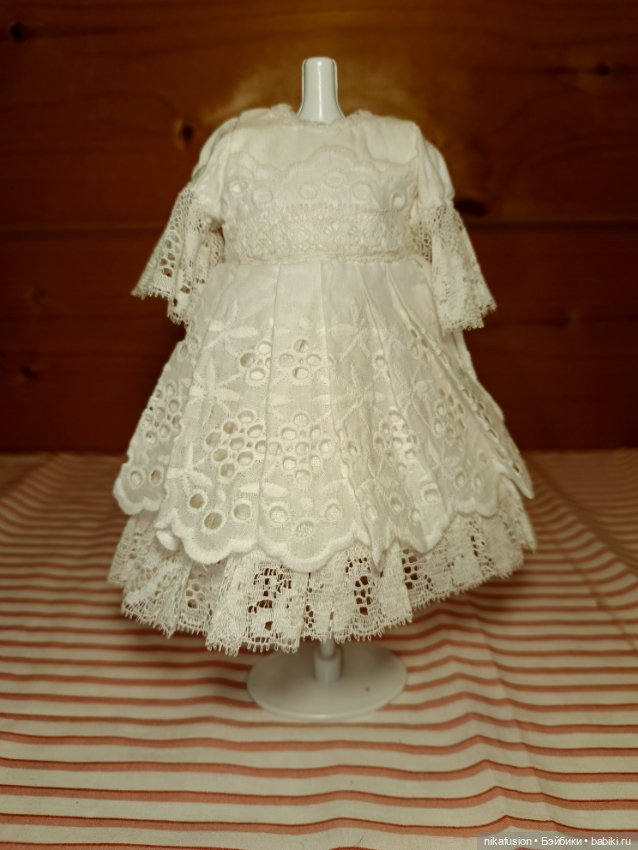 Платье на антикварную или винтажную куклу, рост 20-22