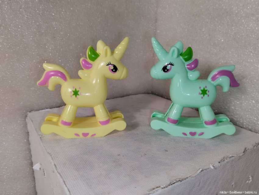 Фигурки единороги, качалки лотом