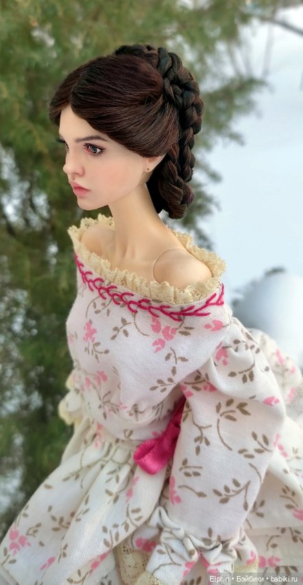 Сложный викторианский парик с плетением из кос ОГ 11,5-12 см (фото 8)