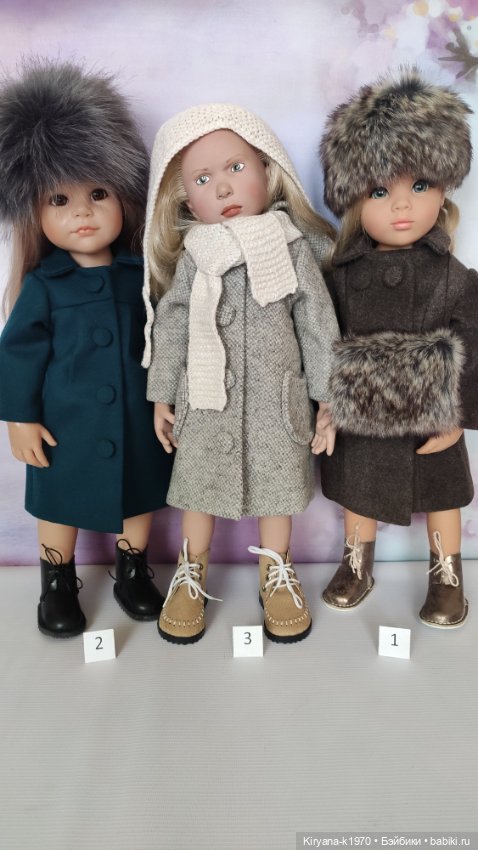 Пальто для кукол Готц/Цвергназе