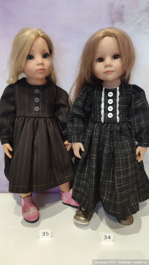 Платья с длинным рукавом для кукол Готц/Цвергназе (фото 5)