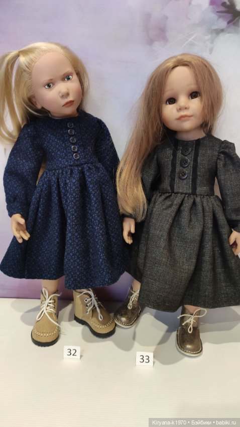 Платья с длинным рукавом для кукол Готц/Цвергназе (фото 4)