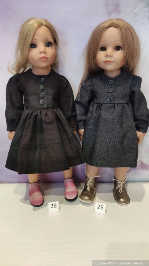 Платья с длинным рукавом для кукол Готц/Цвергназе (фото 2)