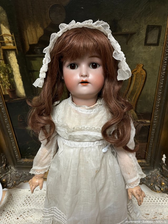 Антикварная механическая кукла Kammer Reinhardt рост 64 см (фото 5)