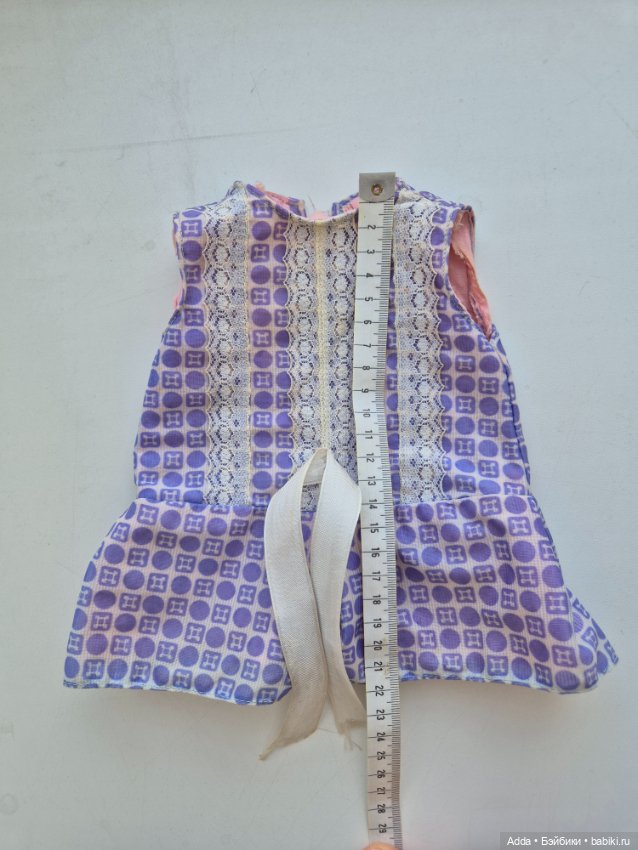 Платье куклы Лены Ленигрушка примерно 1988 год (фото 5)