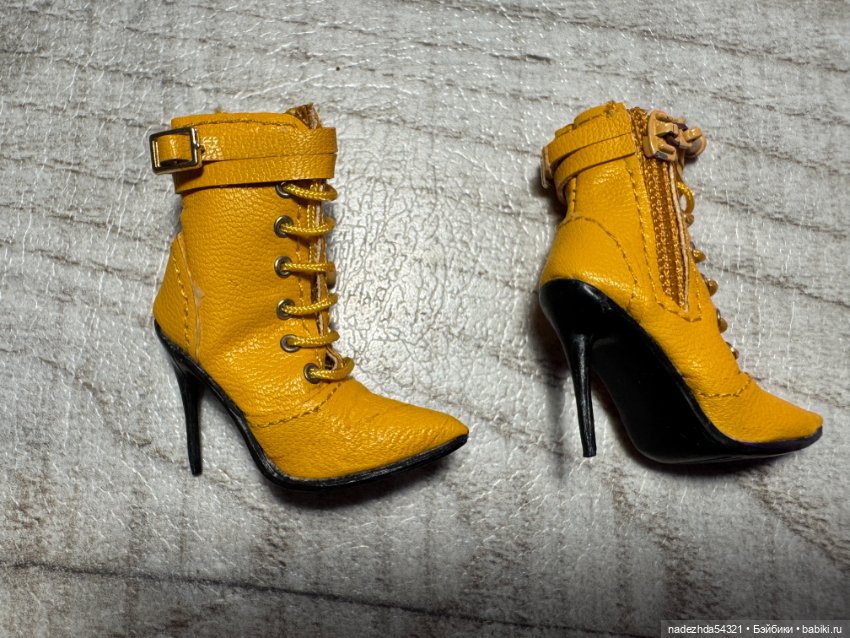 Желтые сапожки — Обувь для кукол