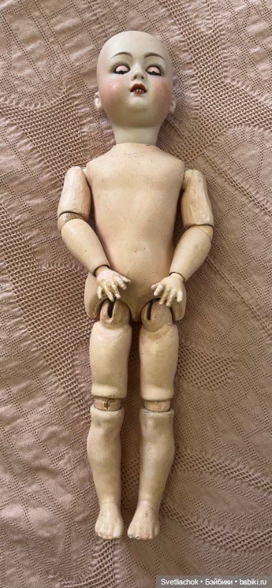 Щекастенькая задорная малышка , Характерный молд от Gerbruder Heubach 8192 (фото 7)