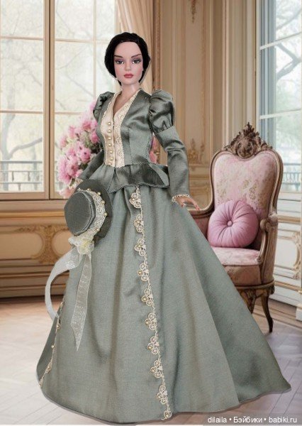 Выкройка PDF в натуральную величину / прогулочный костюм для кукол Тоннер Tonner ростом 40-41 см (фото 3)