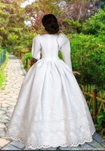 Выкройка PDF в натуральную величину / платье, жилет, шляпа для кукол Тоннер Tonner ростом 40-41 см (фото 4)