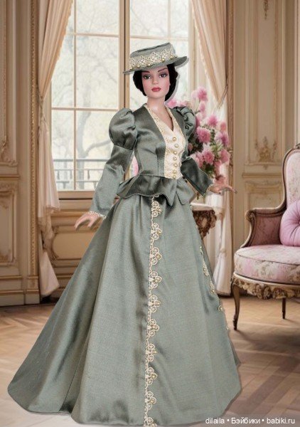 Выкройка PDF в натуральную величину / прогулочный костюм для кукол Тоннер Tonner ростом 40-41 см (фото 2)