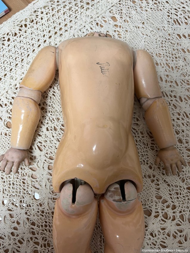 Антикварное немецкое тело фабрики Вальтерхаузен рост 50 см