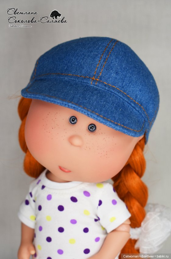 Мастер-класс «Бейсболка для кукол Mia Nines D'Onil, Gotz» (фото 3)