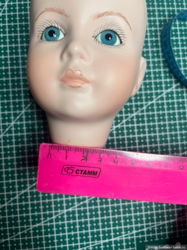 Голова реплика антикварной куклы (фото 6)