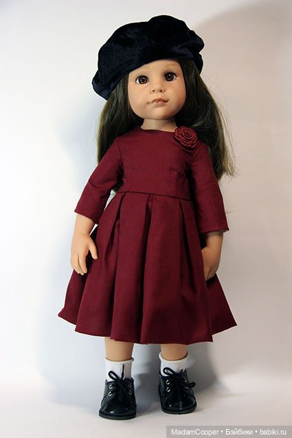 Выкройка платья для кукол Готц 50 см на классическом теле (PDF)