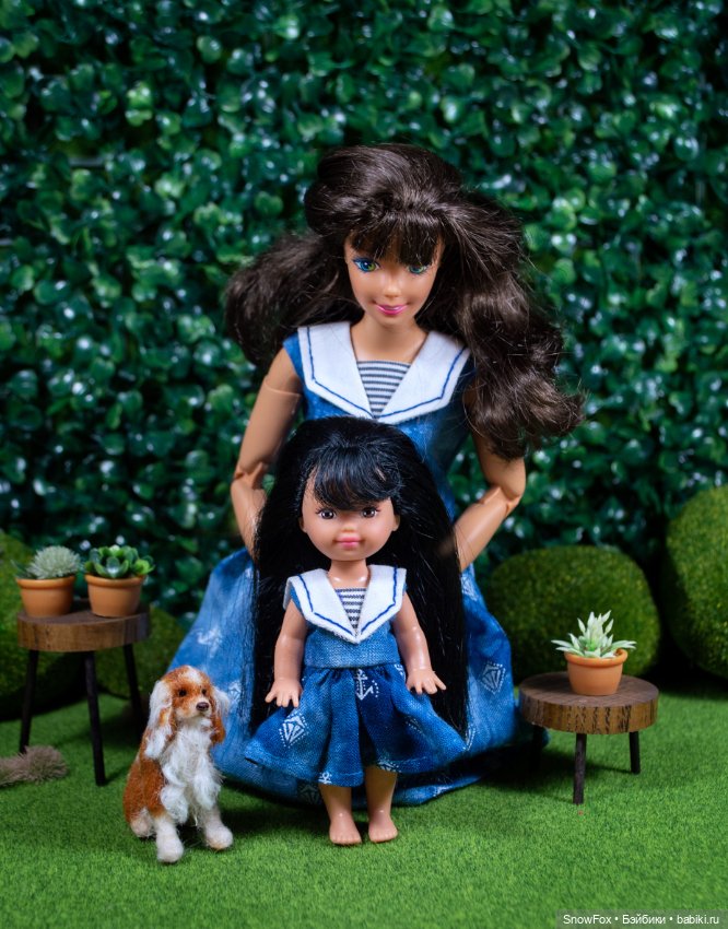 Платье "Море" для Barbie (пышка),bjd (фото 5)