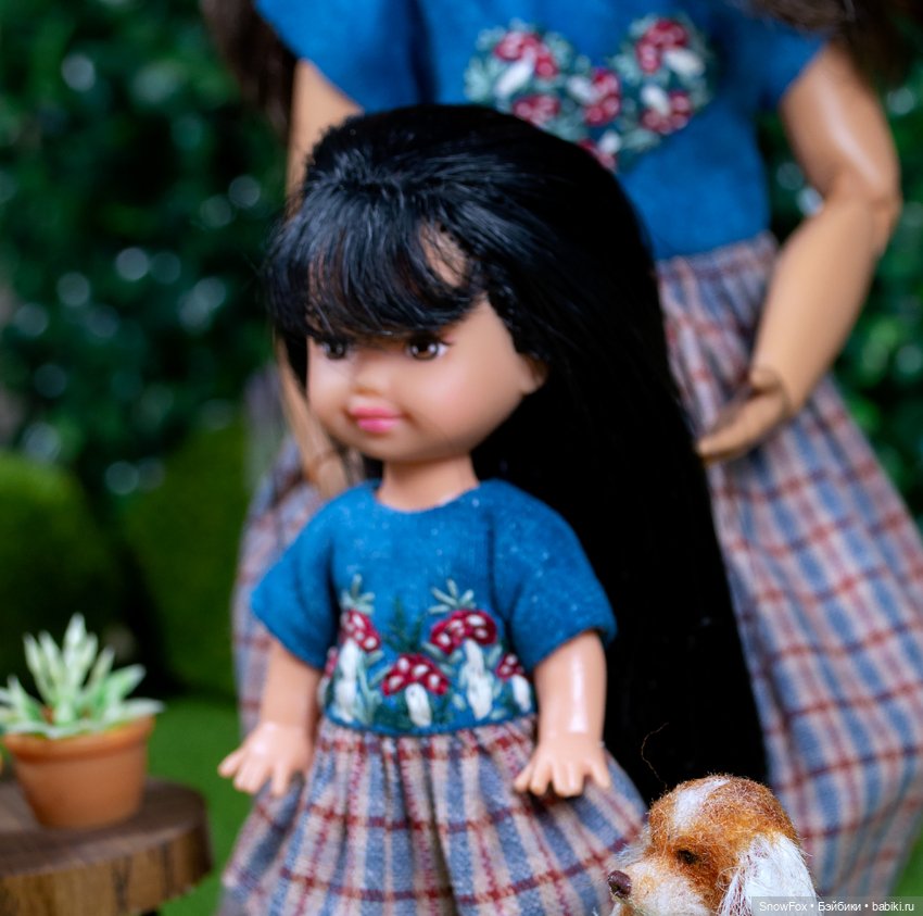 Платье "Мухоморы" для кукол Kelly/Shelly, Penny's box, bjd (фото 4)