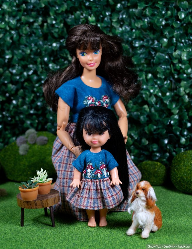 Платье "Мухоморы" для кукол Kelly/Shelly, Penny's box, bjd (фото 2)