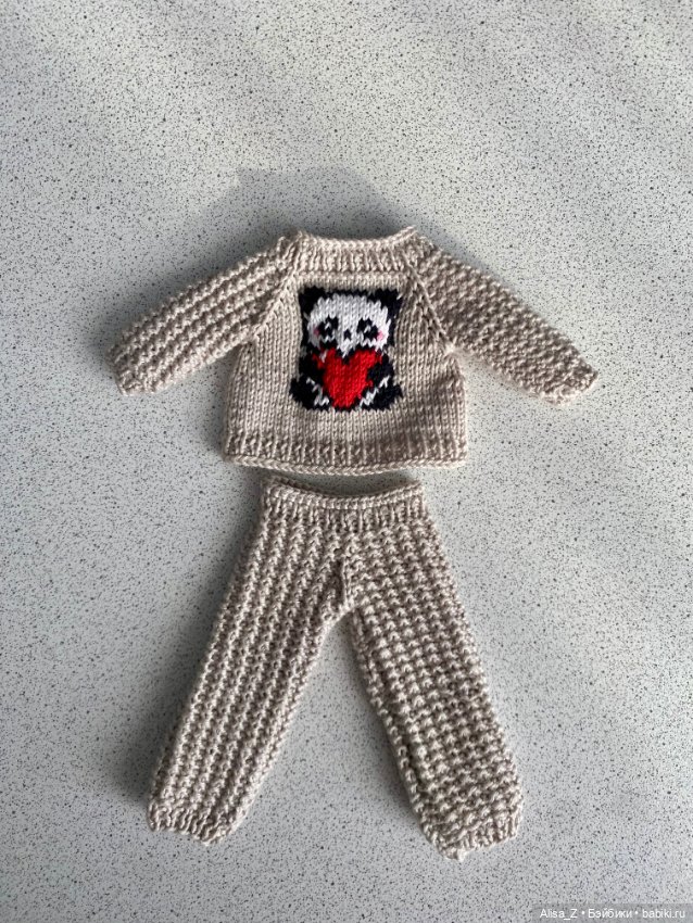 Костюм с пандой — Одежда для кукол (фото 7)