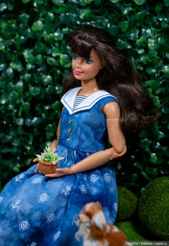 Платье "Море" для Barbie (пышка),bjd (фото 4)