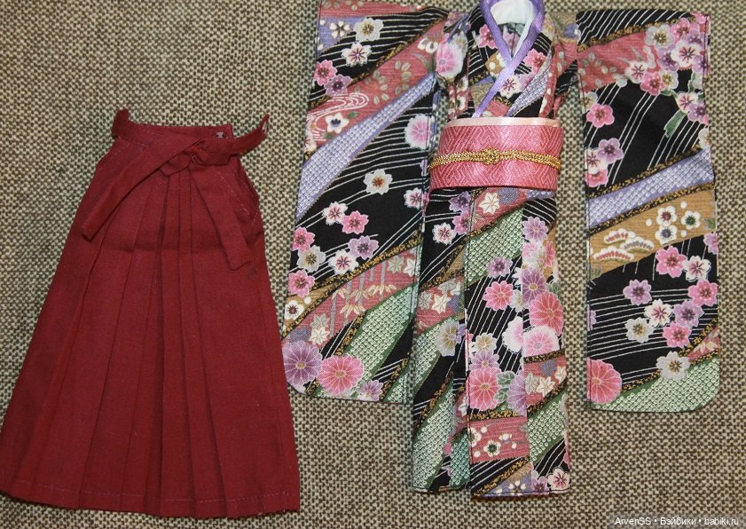 Японский костюм с хакама Azone на 1/6 (фото 2)