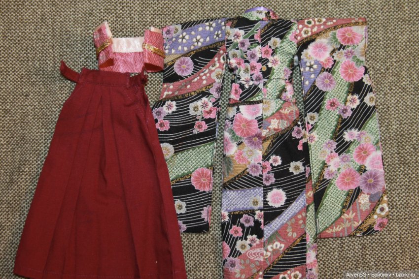 Японский костюм с хакама Azone на 1/6 (фото 3)