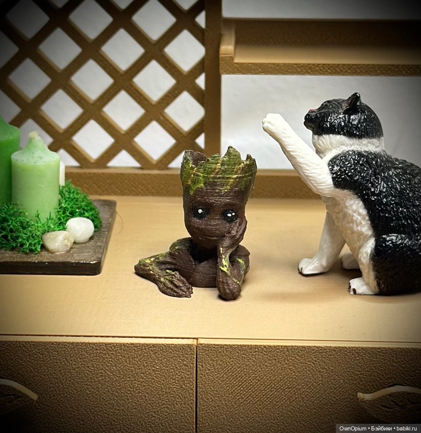 Кашпо Грут 1/6 — Миниатюра для кукол