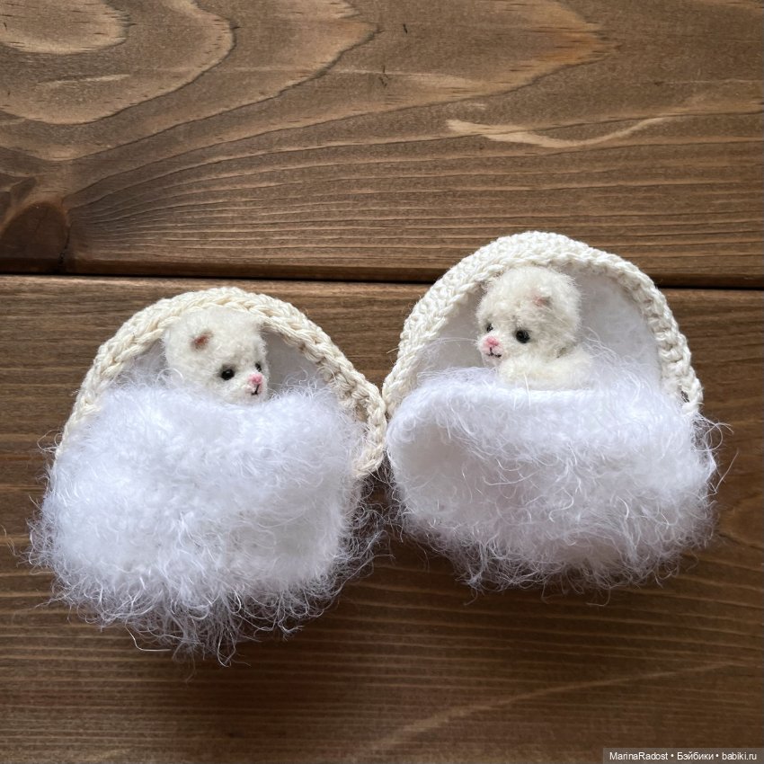 Белый пушистый котёнок. Друг для куклы (фото 6)