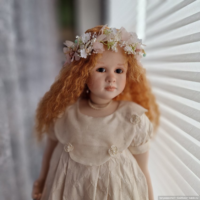 Фарфоровая жемчужина Fee Ruth Treffeisen (68 см). Студийный оригинал (фото 4)