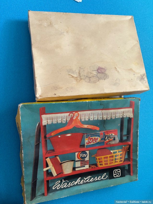 Набор для стирки ГДР — Кукольная мебель (фото 8)
