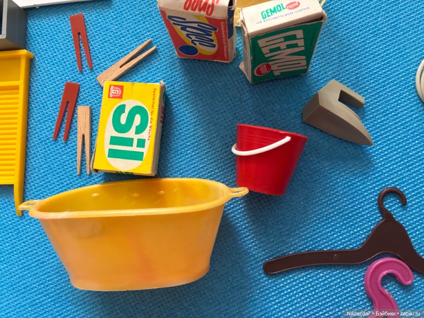 Набор для стирки ГДР — Кукольная мебель (фото 4)