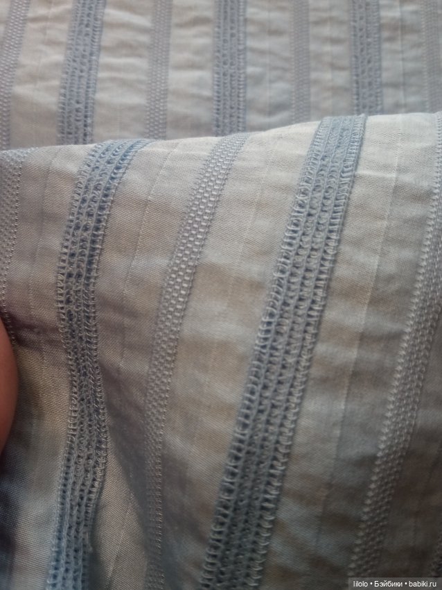 Отрезик рубашечной ткани для кукольного рукоделия (фото 2)