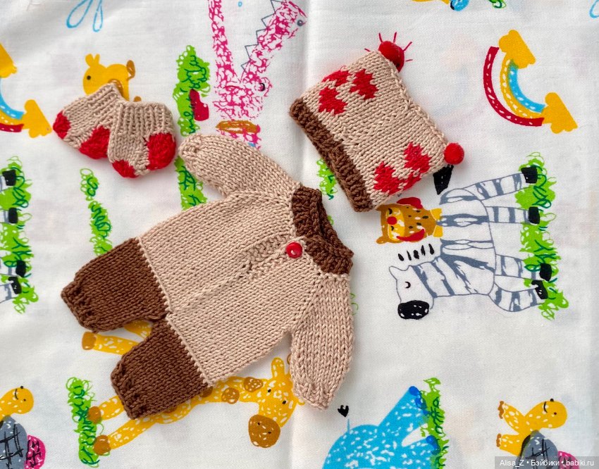 Костюмчик с совушкой для мини реборна (фото 4)