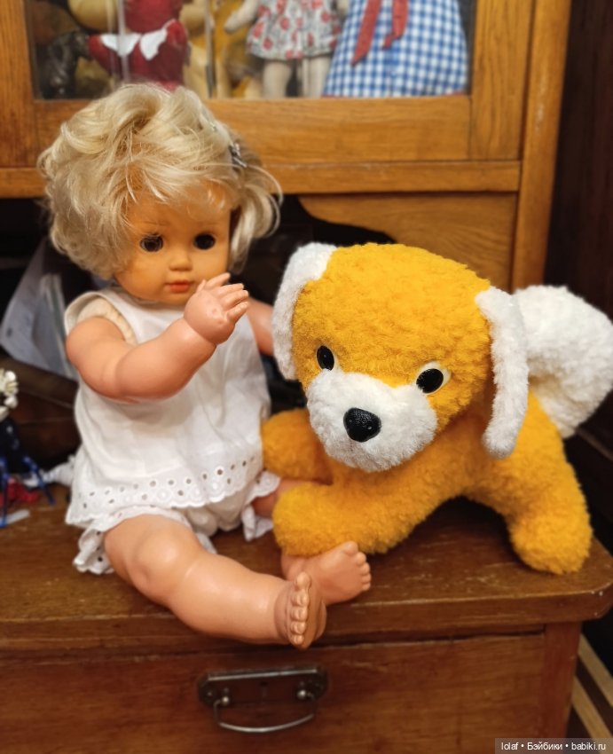 Кукла ГДР серии "Мой любимчик", 60-е года, редкая девочка (фото 5)