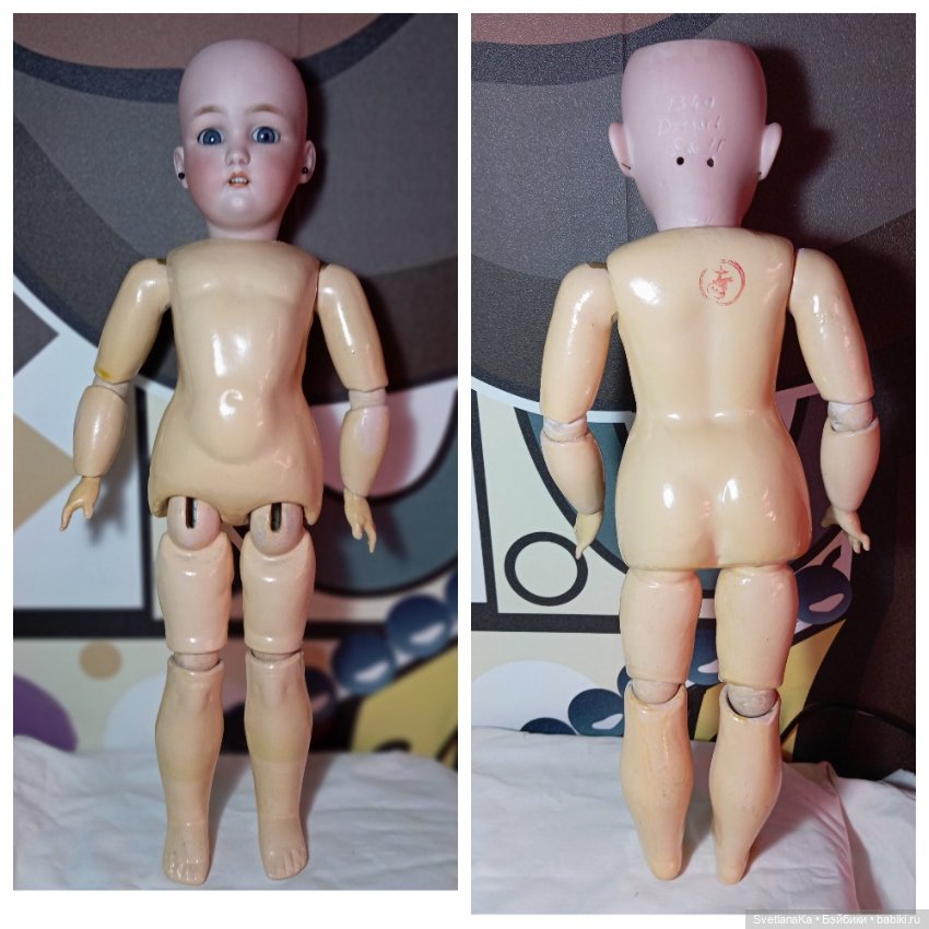 Антикварная кукла Jutta 1349 Simon Halbig для Cuno & Otto Dressel (фото 6)
