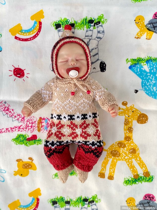 Жаккардовый костюмчик для мини малыша (фото 3)