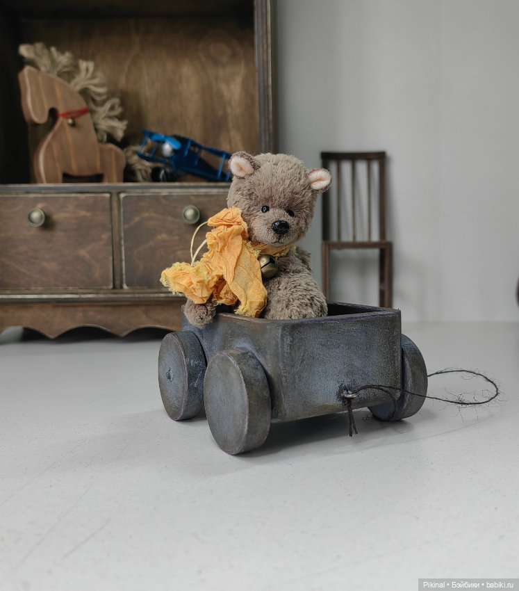 Тележки деревянные) — Аксессуары для кукольных фотосессий (фото 4)