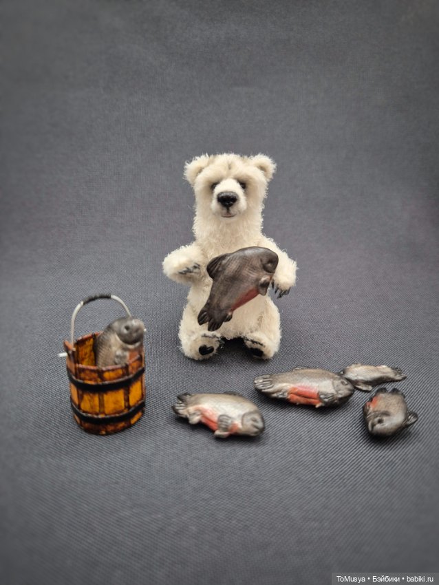 Вязаный полярный медведь Егорка (фото 2)