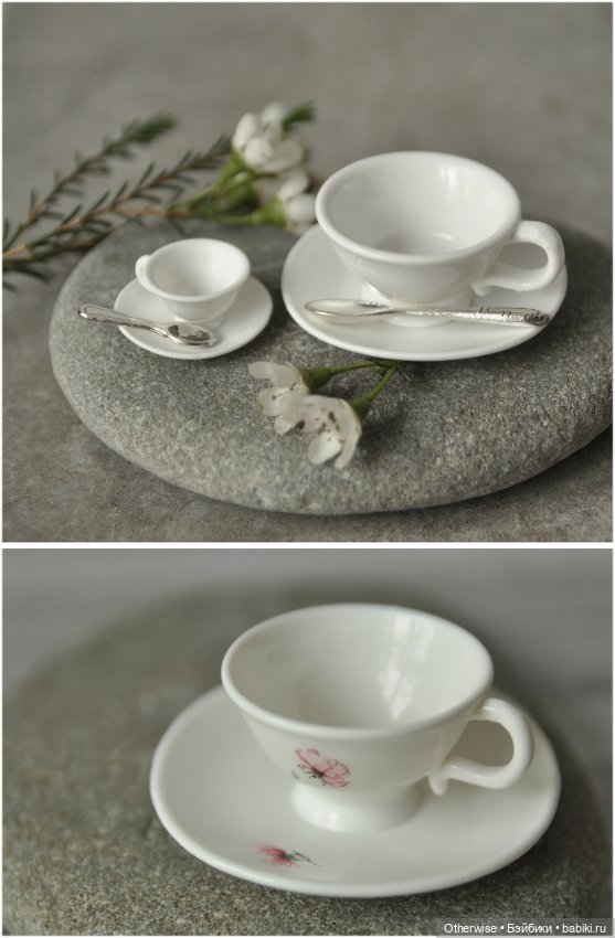 Посуда чашки для кукол БЖД Барби Паола Рейна blindebox