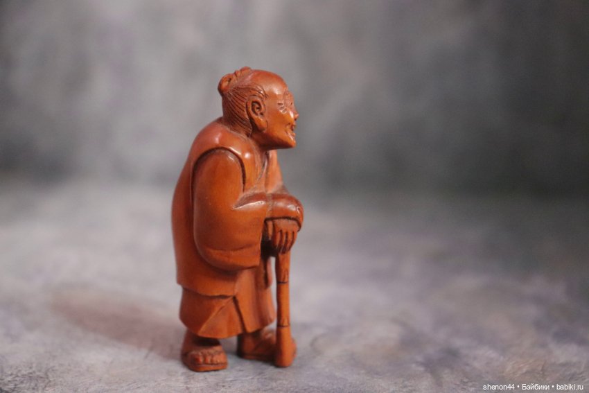Нэцкэ "Дедушка". Винтаж — Статуэтки (фото 3)