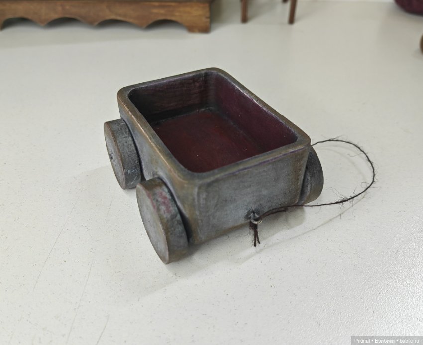 Тележки деревянные) — Аксессуары для кукольных фотосессий (фото 7)