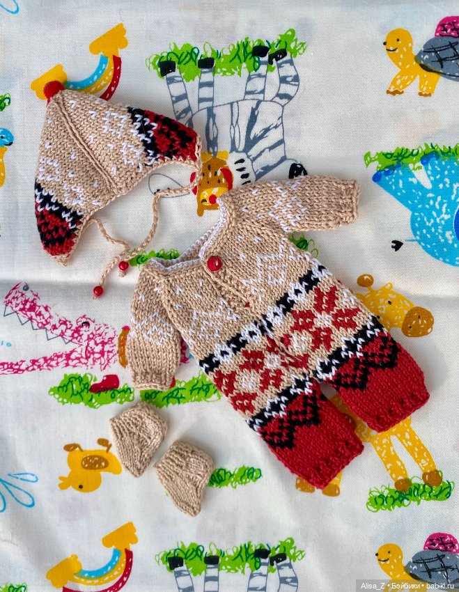 Жаккардовый костюмчик для мини малыша (фото 5)