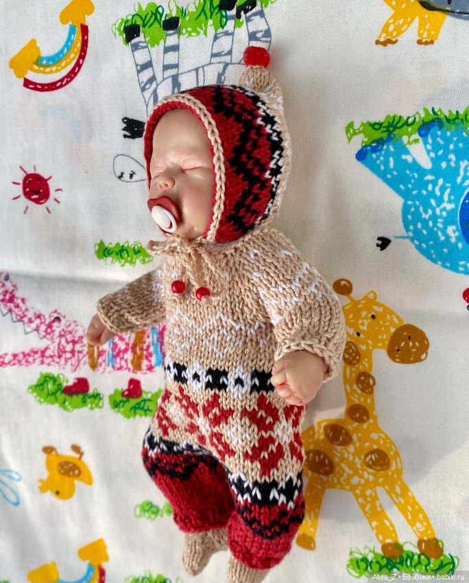 Жаккардовый костюмчик для мини малыша (фото 2)