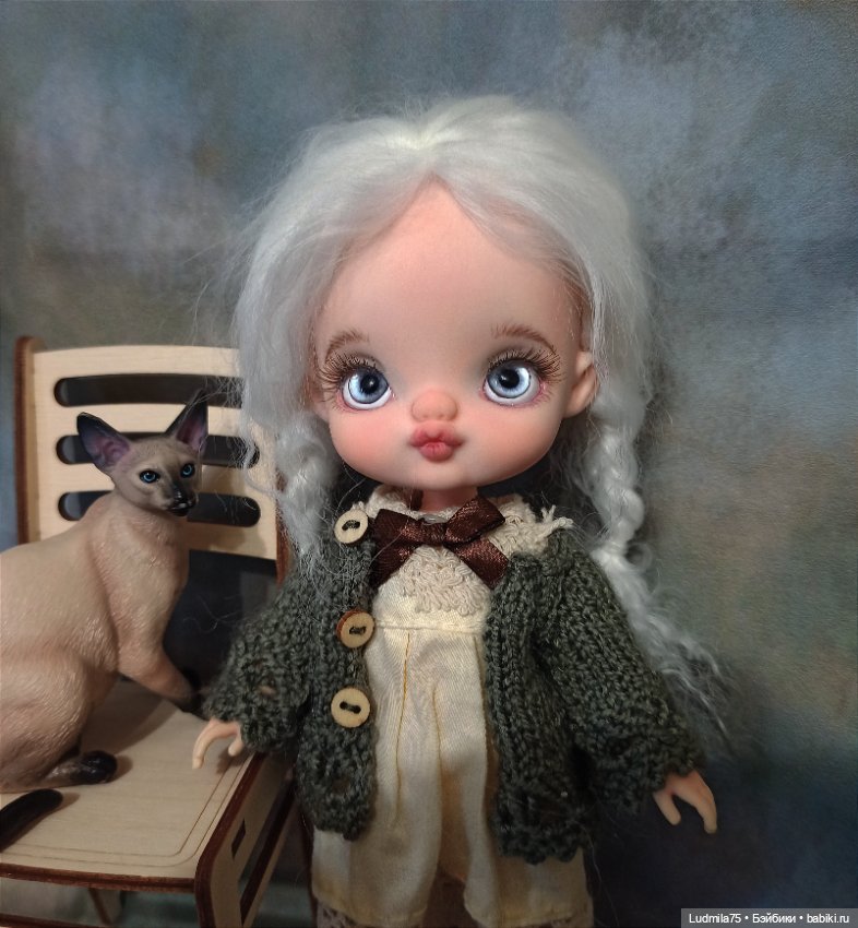 Голова куклы L.T. doll с моим ООАК (фото 6)