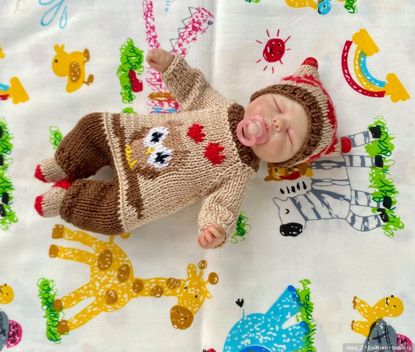 Костюмчик с совушкой для мини реборна