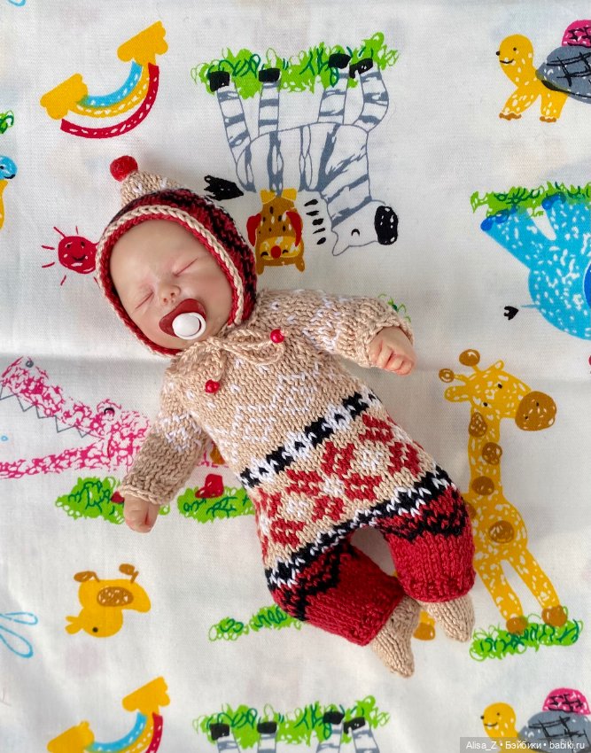 Жаккардовый костюмчик для мини малыша