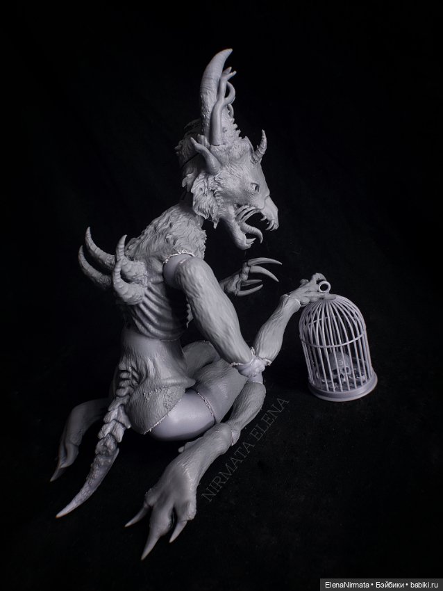Авторская бжд-кукла муже-Демон "Ханвалла" (фото 6)