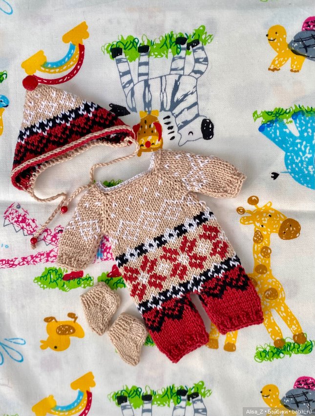 Жаккардовый костюмчик для мини малыша (фото 4)