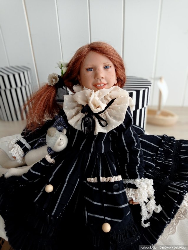 🖤🤎Платье "Винтажный графит" для Цвергназе/Zwergnase