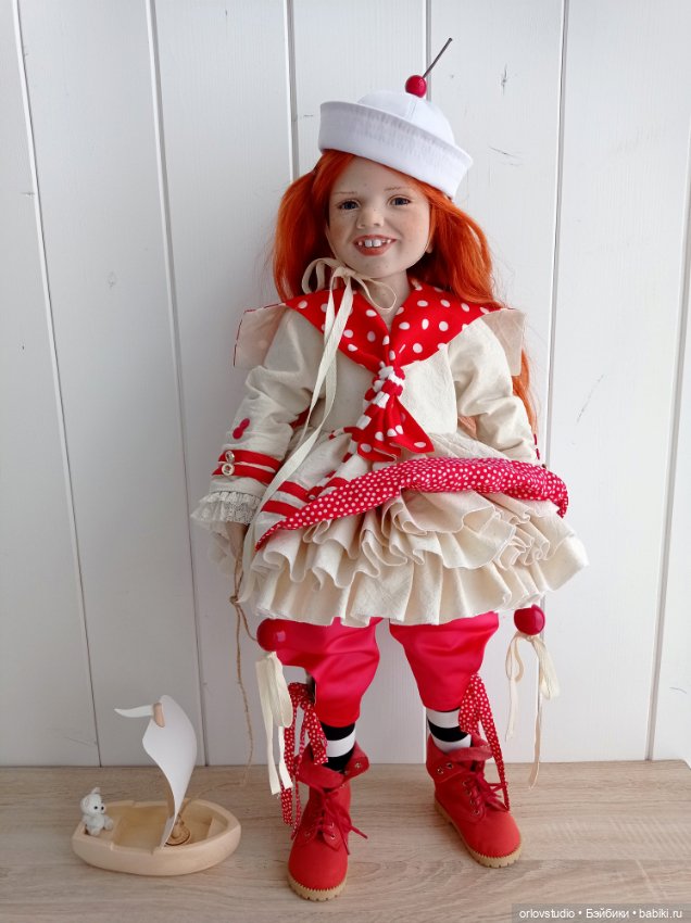 Комплект "Морская Вишенка" 🌊🍒 для кукол Zwergnase (фото 3)