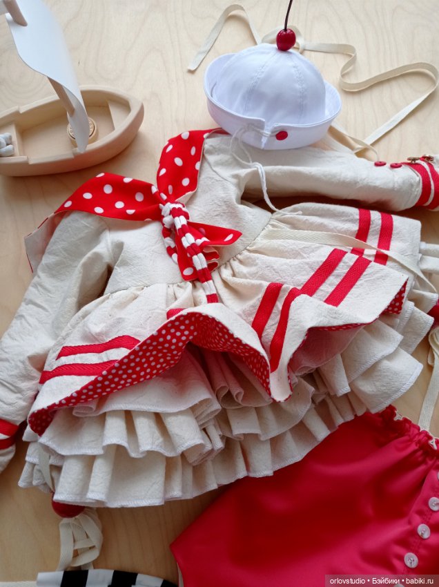 Комплект "Морская Вишенка" 🌊🍒 для кукол Zwergnase (фото 6)